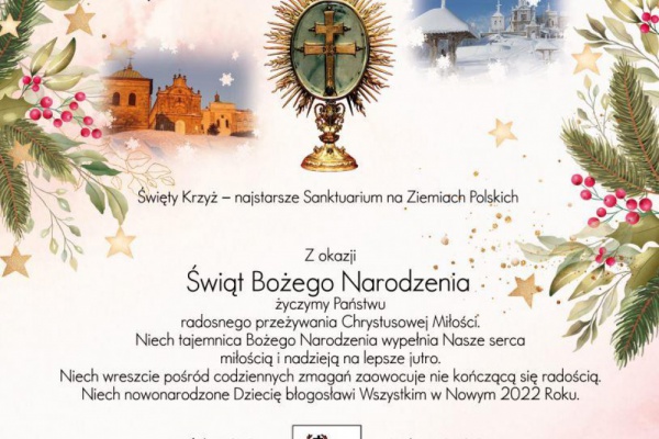 Życzenia z okazji Świąt Bożego Narodzenia