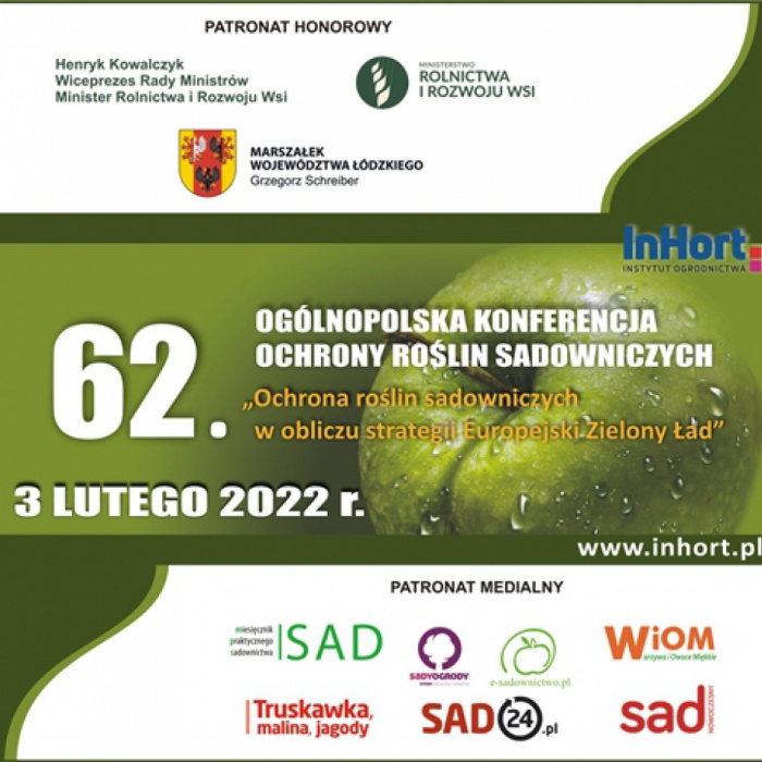 62 Ogólnopolska Konferencja Ochrony Roślin Sadowniczych