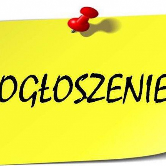 Ogłoszenie - plakat