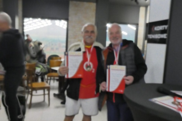 Marian Mocoń zdobył brązowy medal w grze podwójnej z Mariuszem Kaczmarkiem z Międzyzdrojów