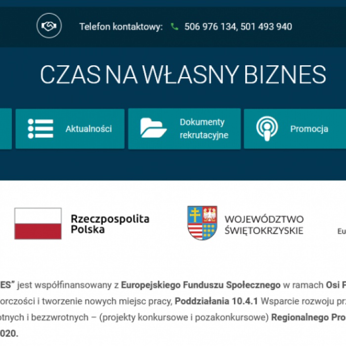 czas na własny biznes - projekt