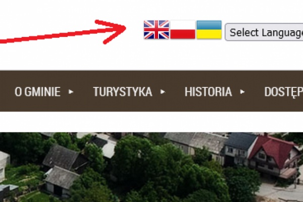 Strona nowaslupia.pl tłumaczona na język ukraiński.