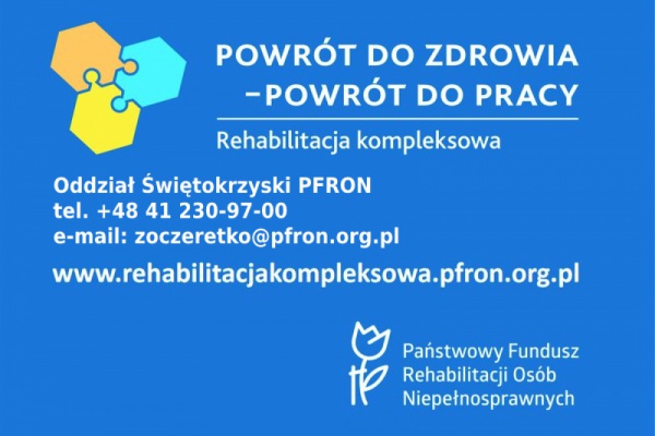 Powrót do zdrowia, powrót do pracy!Projekt.
