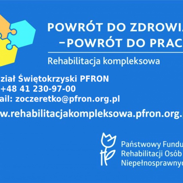 Powrót do zdrowia, powrót do pracy!Projekt.