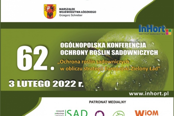 62 Ogólnopolska Konferencja Ochrony Roślin Sadowniczych