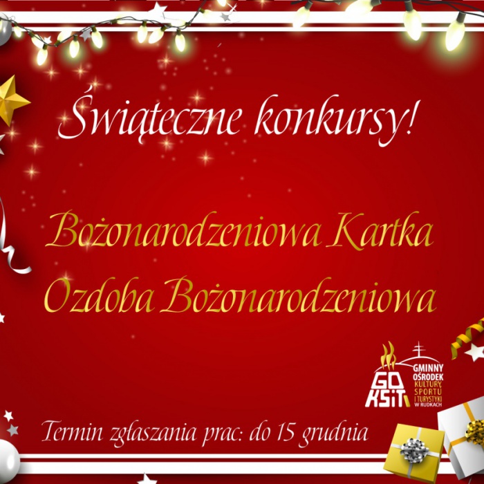 konkurs świąteczny GOK w Rudkach