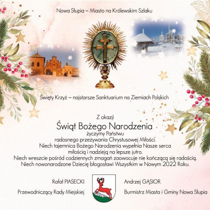 Życzenia z okazji Świąt Bożego Narodzenia